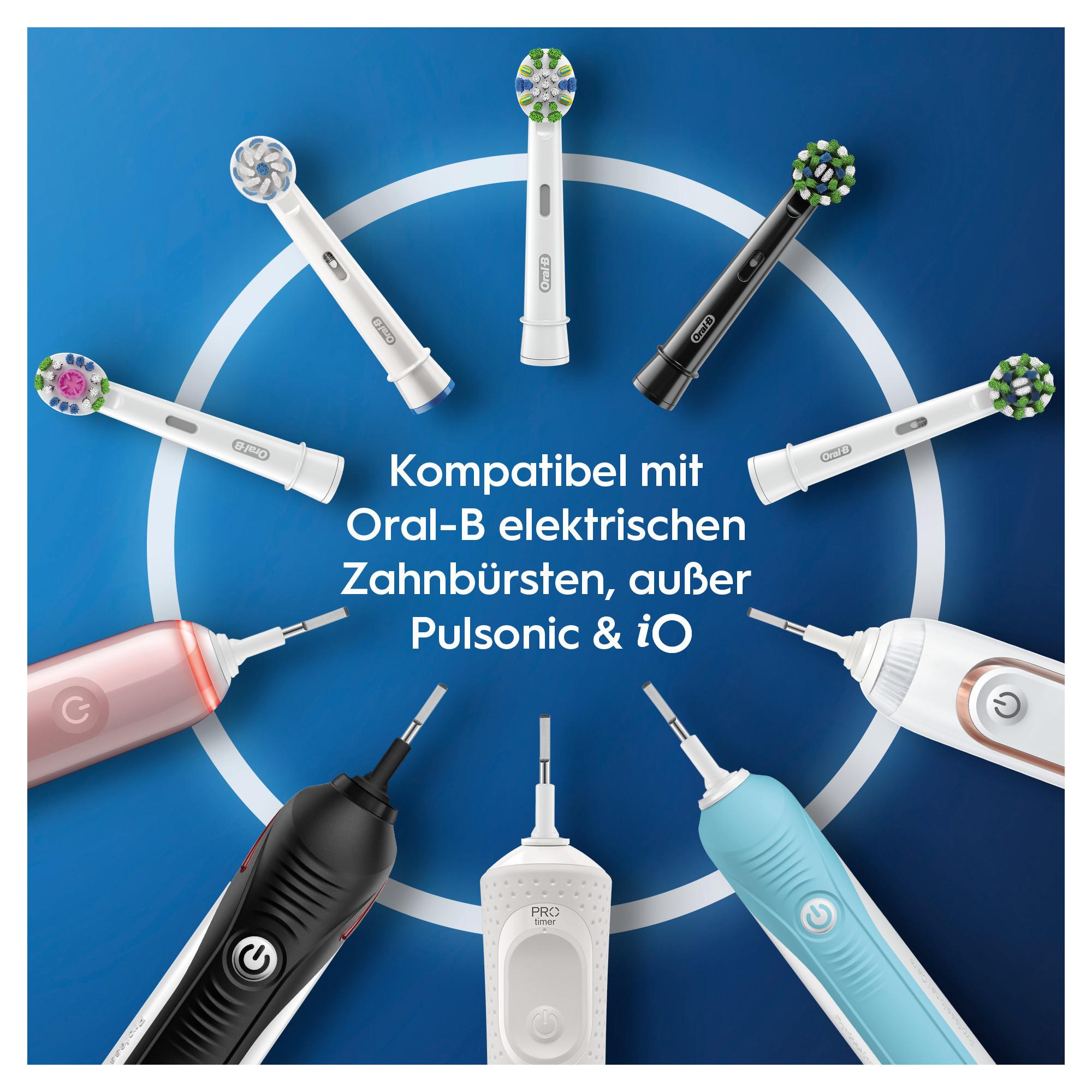 Oral-B Aufsteckbürsten CrossAction Black Edition, 3 Stück (Oral-B CrossAction Black Edition Aufsteckbürsten mit CleanMaximiser-Borsten für überlegene Reinigung, 3 Stück) - TRONYQ