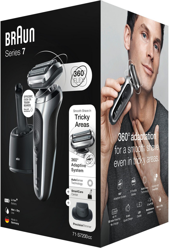 Braun Series 7 71-S7200cc Elektrorasierer, wasserdicht B-Ware.