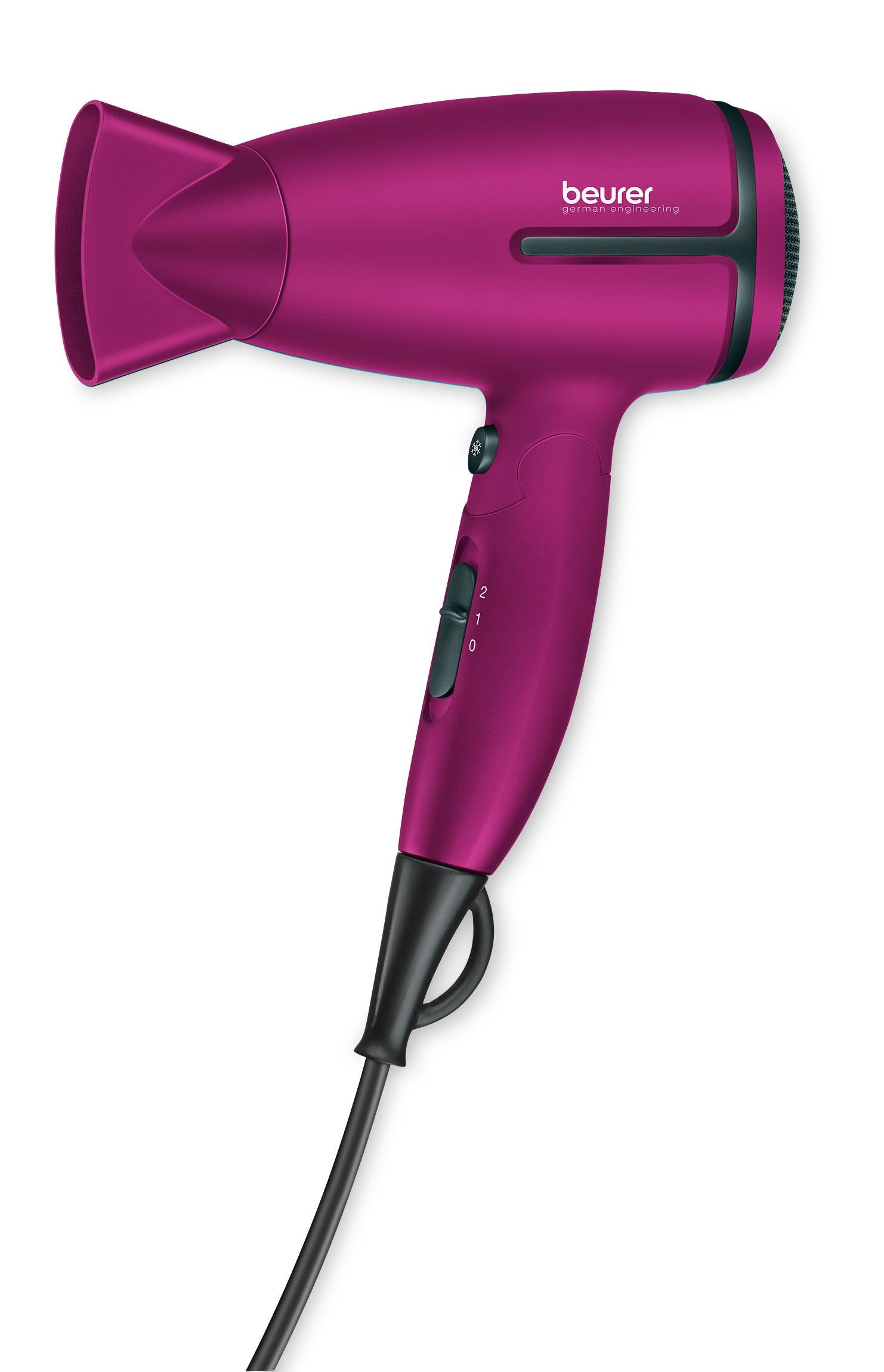 BEURER HC 25 Haartrockner - kompakt, 1600W, Ionenfunktion