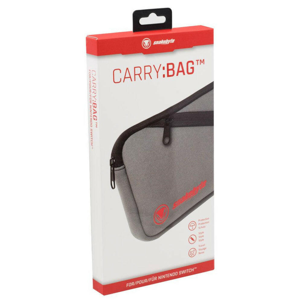 snakebyte Carry:Bag für Nintendo Switch - Neopren, grau.
