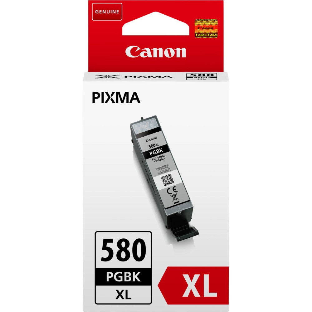 Canon Original Druckerpatrone PGI-580 XL Pigment Schwarz 18,5 ml - Hochwertige Tintenpatrone für Canon PIXMA Drucker