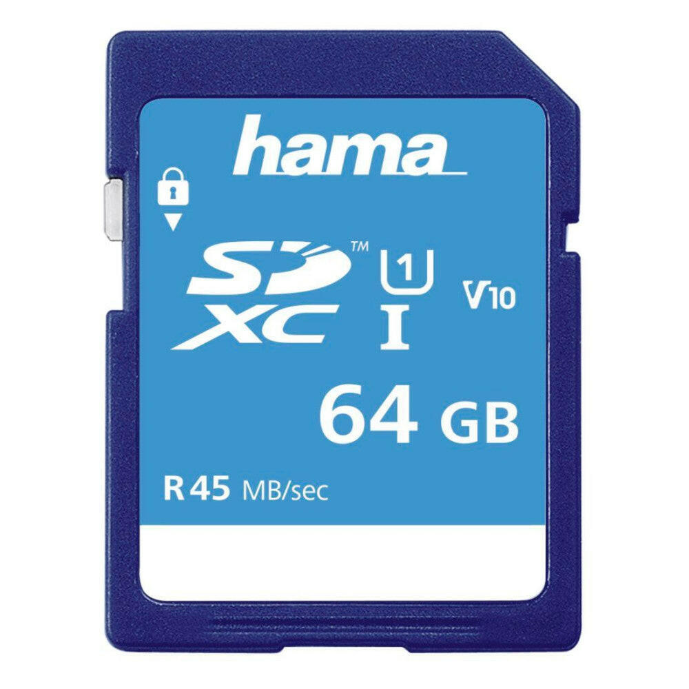 Hama 64GB SDXC Class 10 UHS-I Karte 45MB/s Speicherkarte