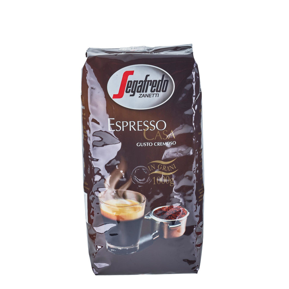 Segafredo Zanetti Espresso Casa 1 kg Ganze Bohne - Italienischer Kaffee für Espresso, Cappuccino und