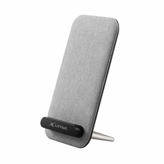 XLayer Wireless Charger 10W - Induktive Ladestation grau.