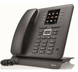 Gigaset T480HX Tischtelefon Schwarz mit Farbdisplay.