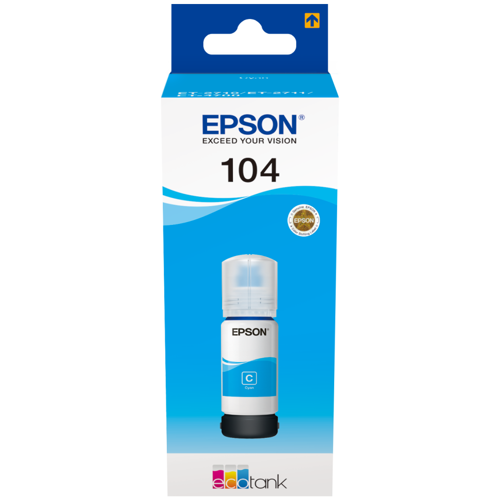 Epson C13T00P240 Original Tintenflasche Cyan, 65 ml.