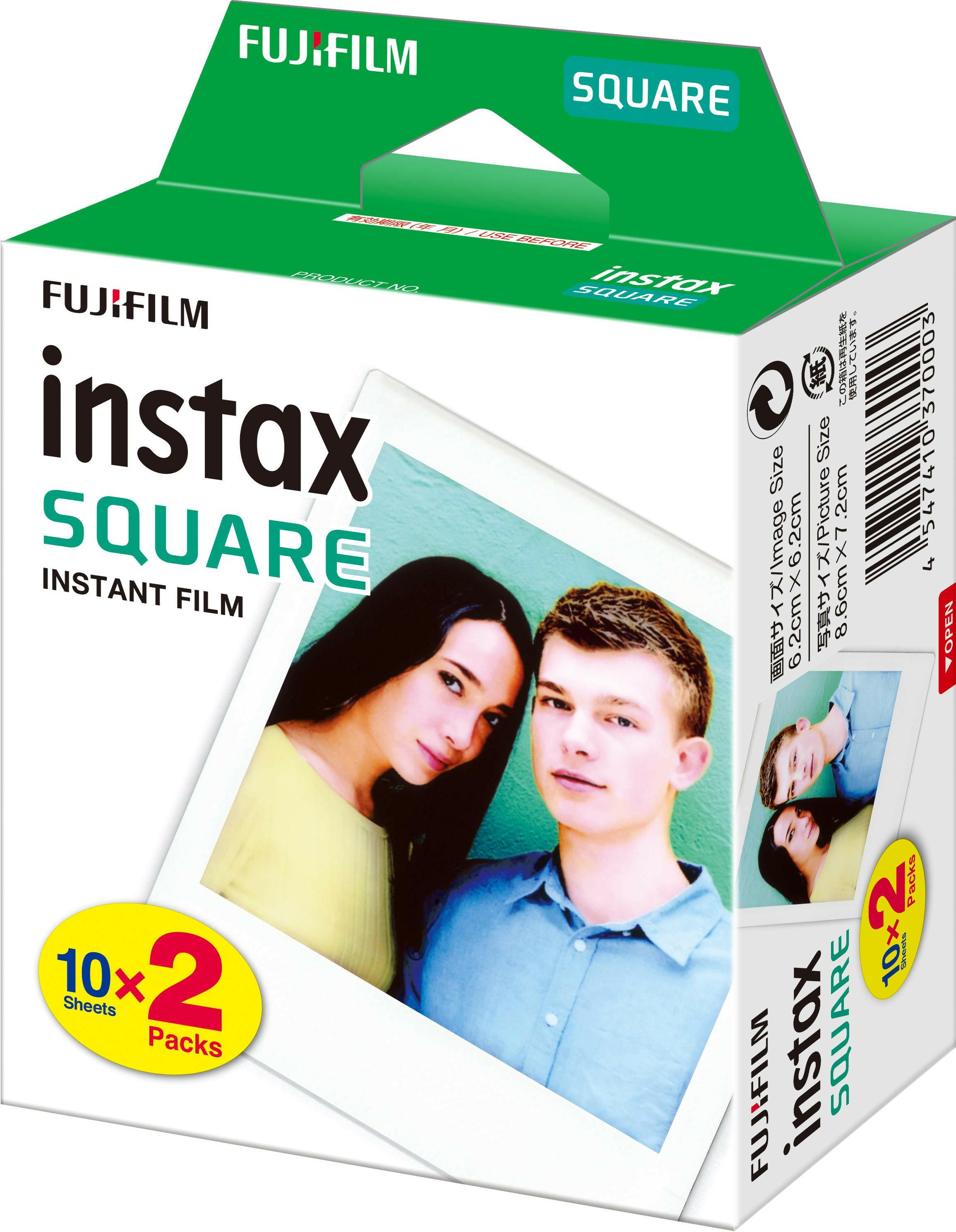 INSTAX SQUARE Film 20 Aufnahmen für Sofortbildkamera.