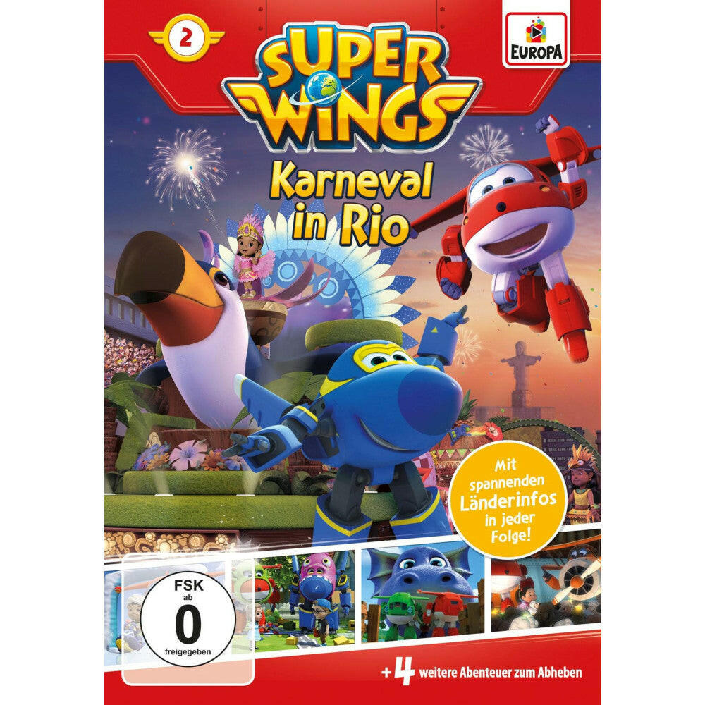 Super Wings 2 - DVD Karneval in Rio mit 5 Abenteuern.