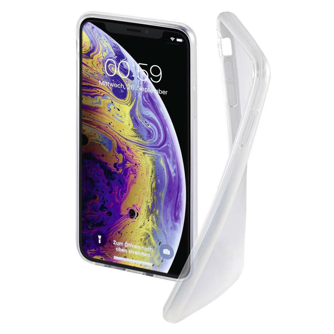 Hama 184264 Crystal Clear Cover für iPhone X/Xs Transparent.