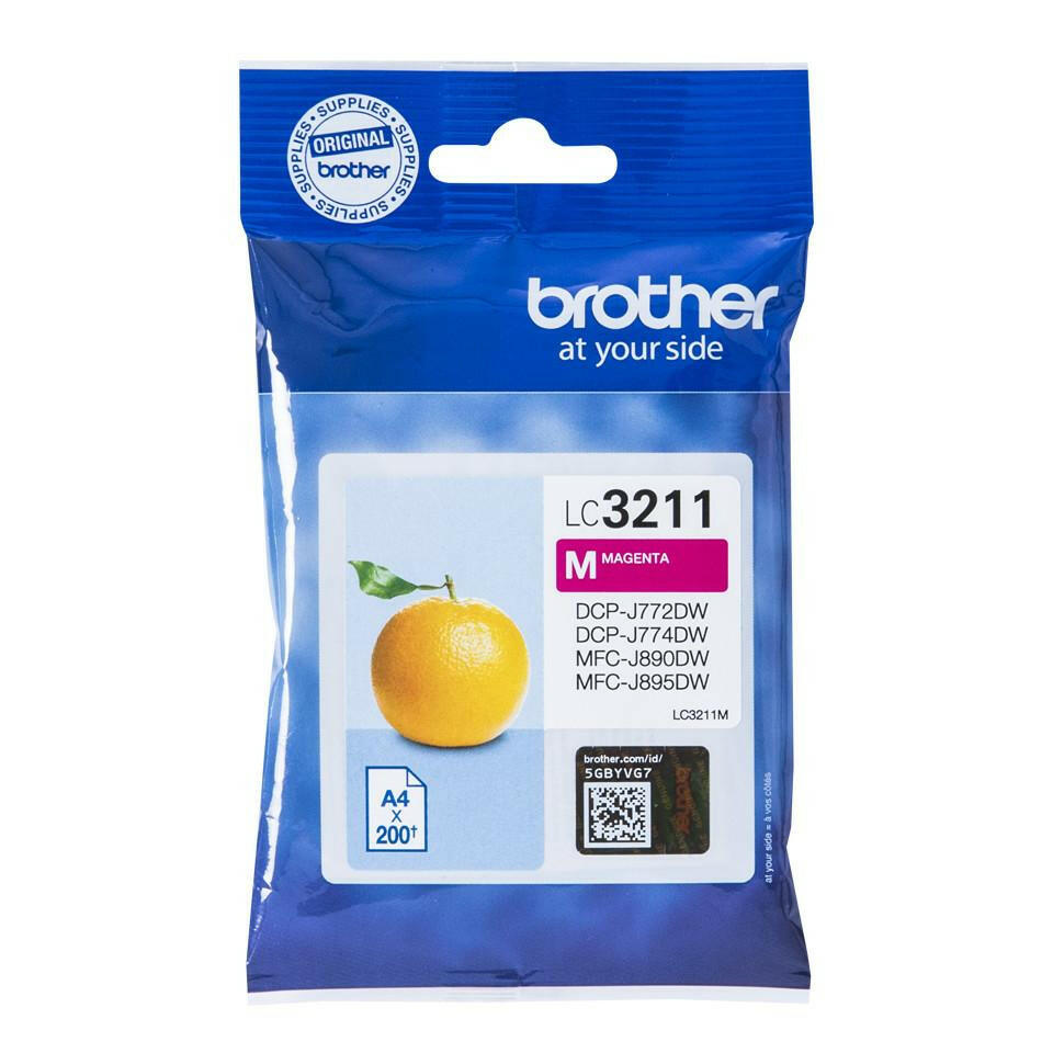 Brother LC3211M Tintenpatrone magenta für DCP/MFC-Drucker.