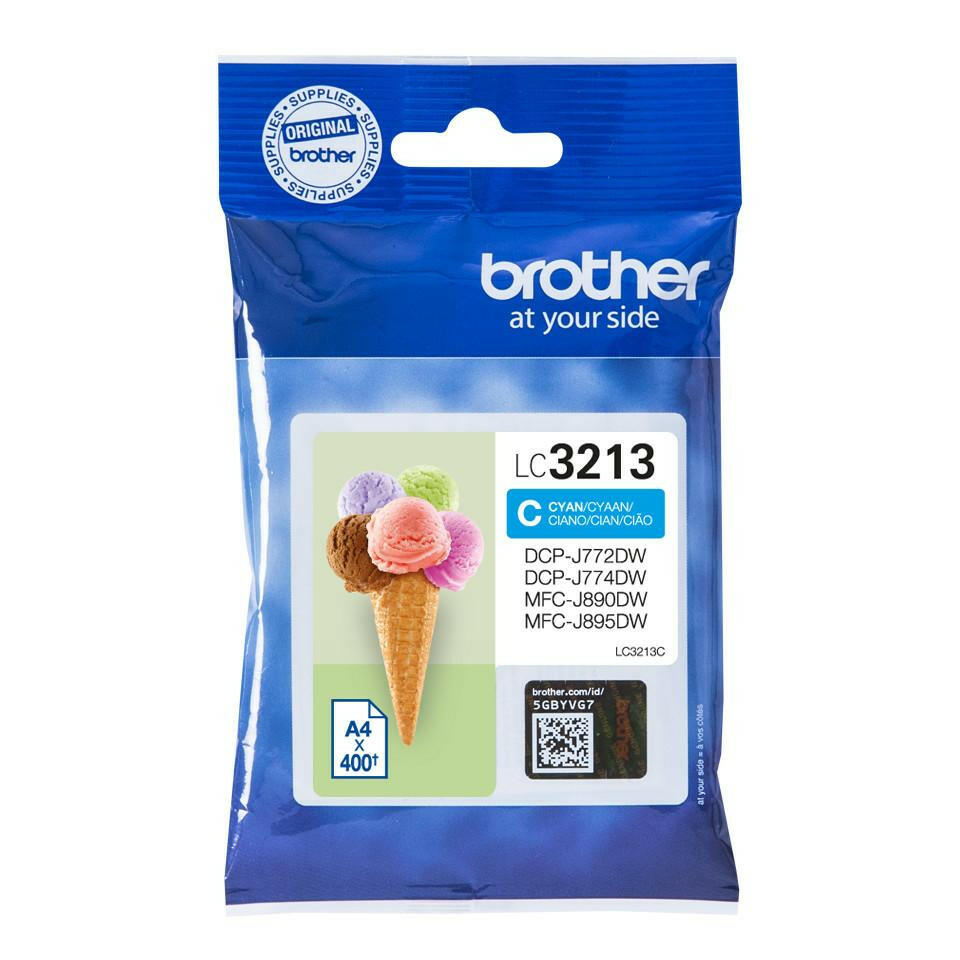 Brother LC-3213C Original Tintenpatrone cyan, XL, 400 Seiten.