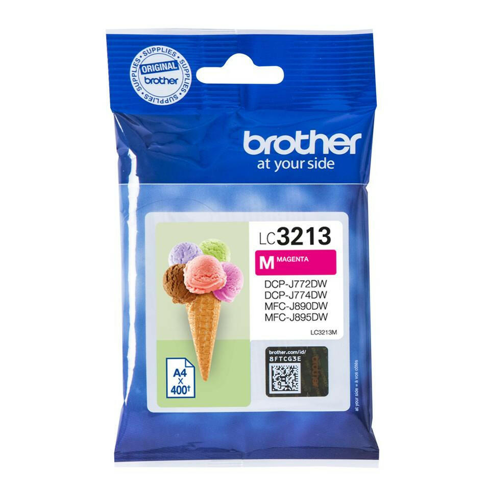 Brother LC-3213M Tintenpatrone magenta, 400 Seiten, Original.