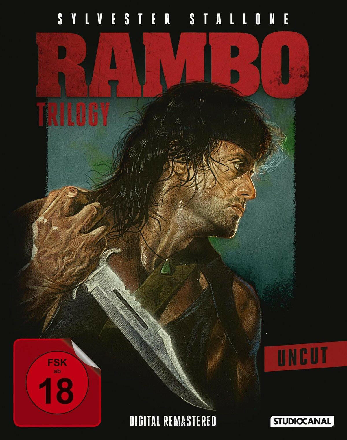 Rambo Trilogy Blu-ray / Uncut / 295 min Action Filme.