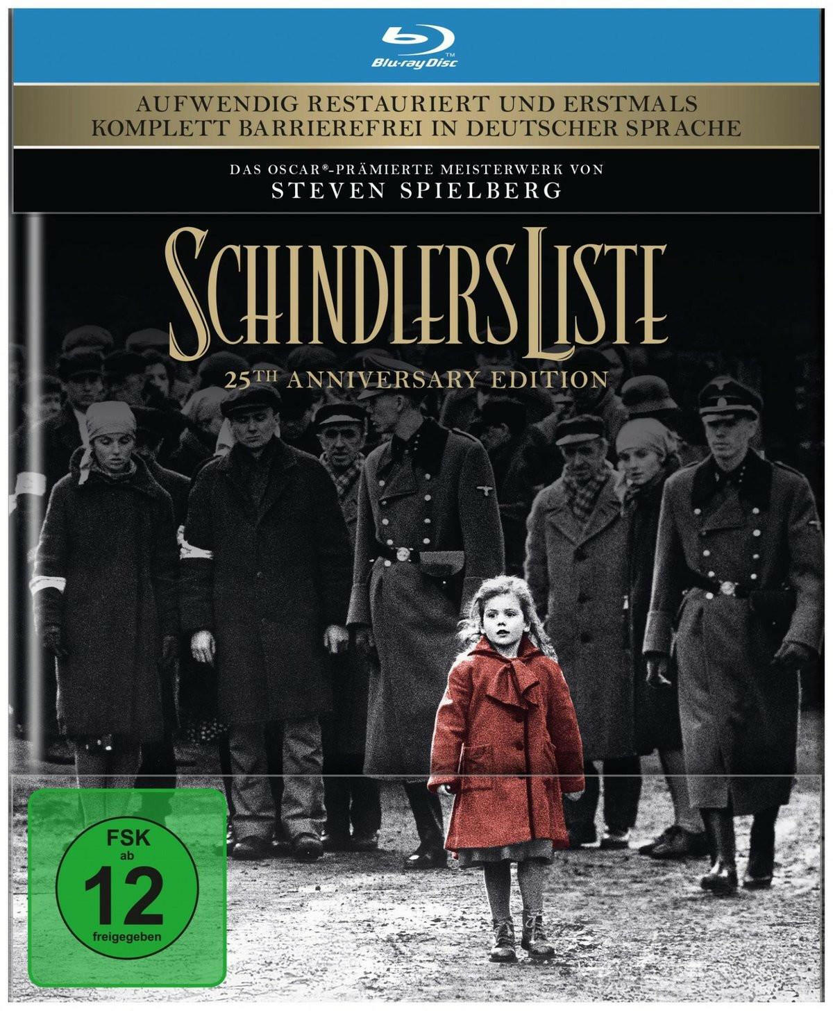 Schindlers Liste 25th Edition Blu-ray USA 1993 FSK 12 Drama.