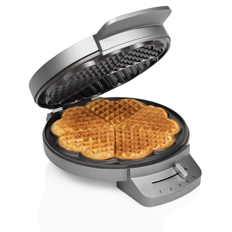 Princess Waffeleisen 132380, Herzform, 1200 Watt, Antihaft