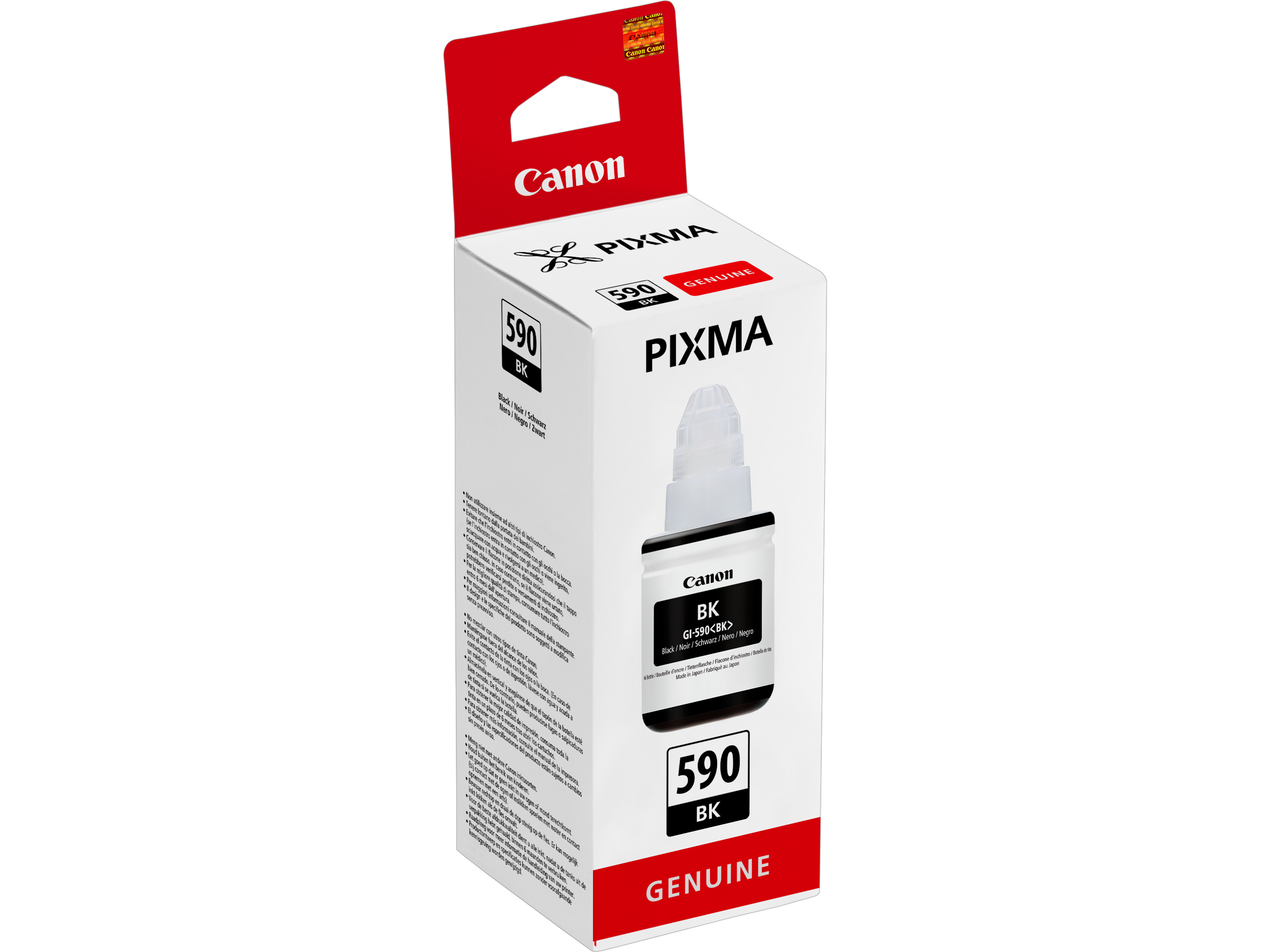 Canon GI-590 Tintenpatrone Schwarz 135ml für Drucker.
