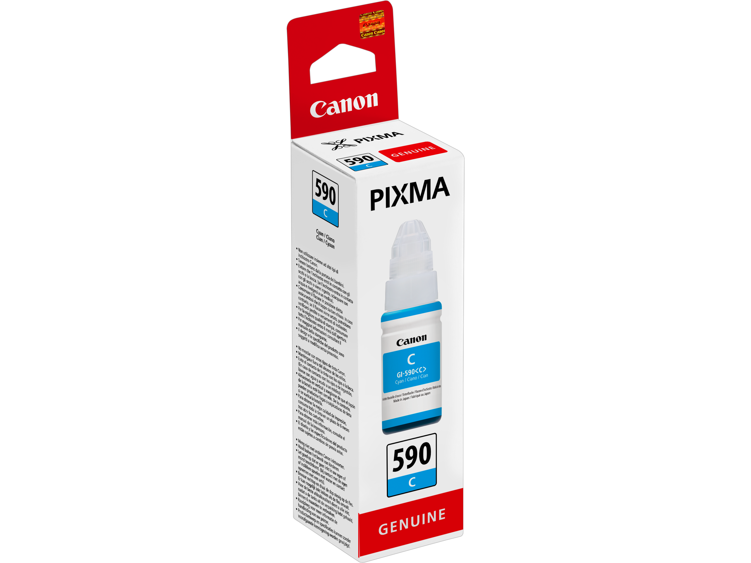 Canon GI-590 Cyan Tintenflasche 70ml, Originalpatrone.