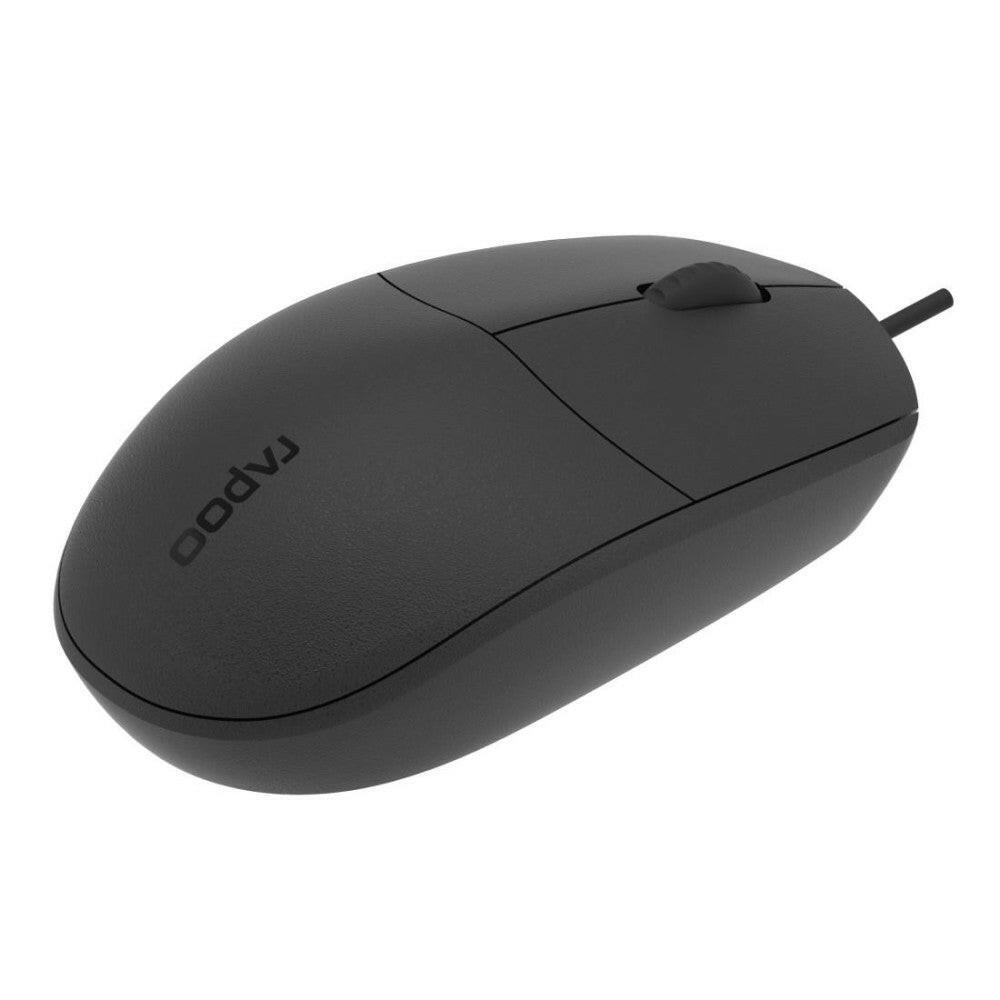 Rapoo N100 Mausrad Maus 1600 DPI ergonomisch für PC & Mac.