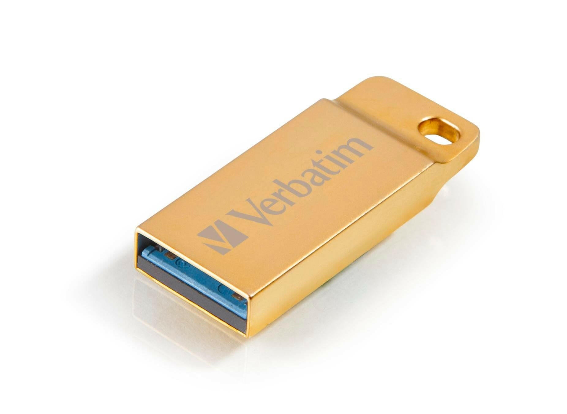 Verbatim Metal Executive 16GB USB 3.0 Stick Gold.