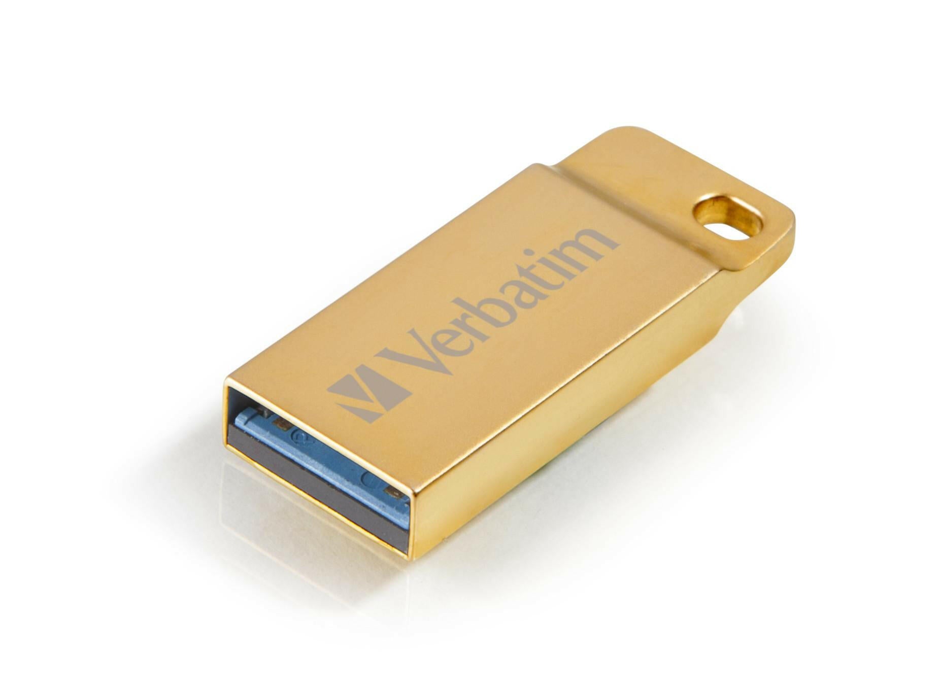 Verbatim Metal Executive USB 3.0 32GB Gold wasserdicht.