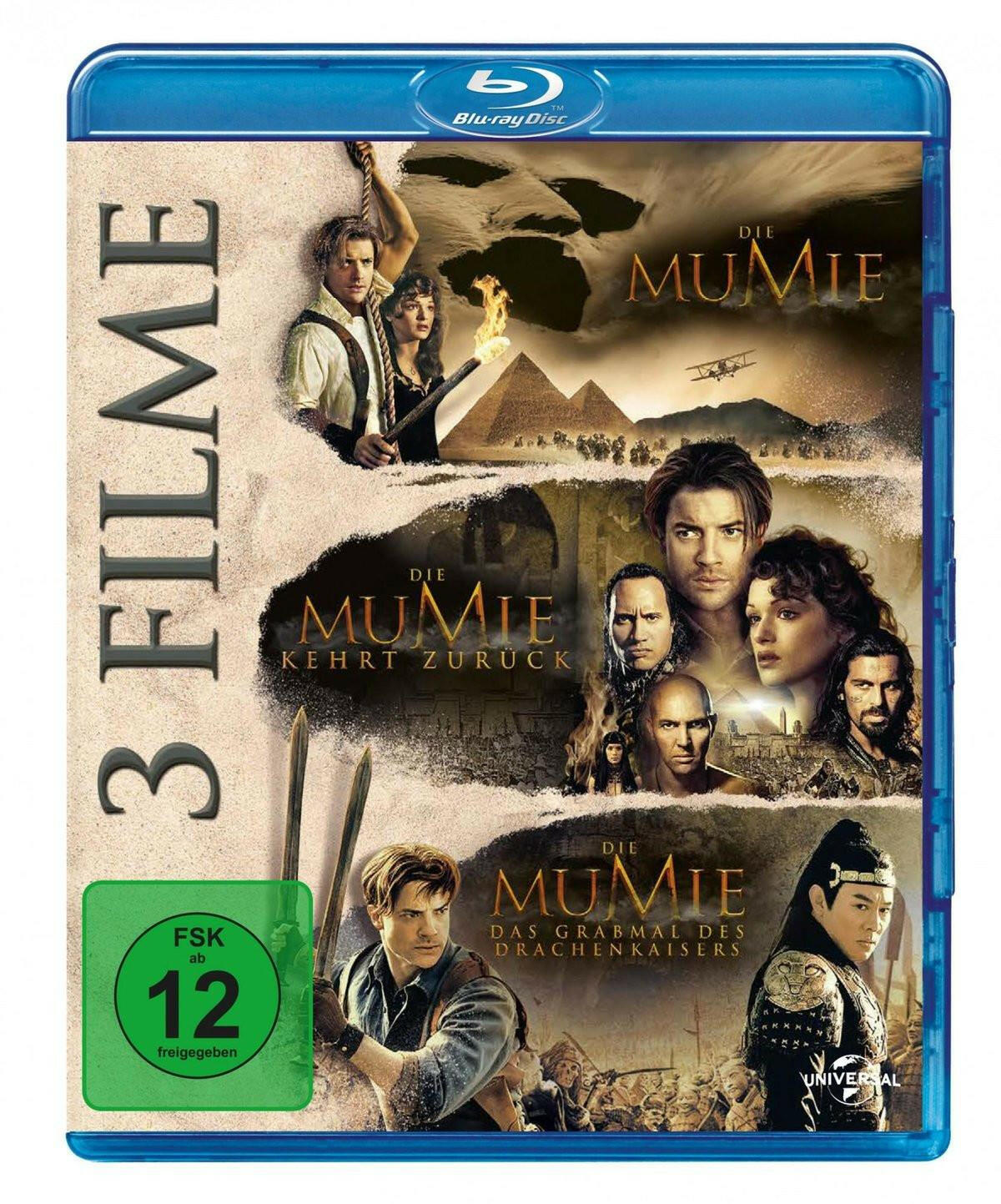 Die Mumie 1-3 (3 on 1) Blu-ray - Abenteuer, Horror, Action.