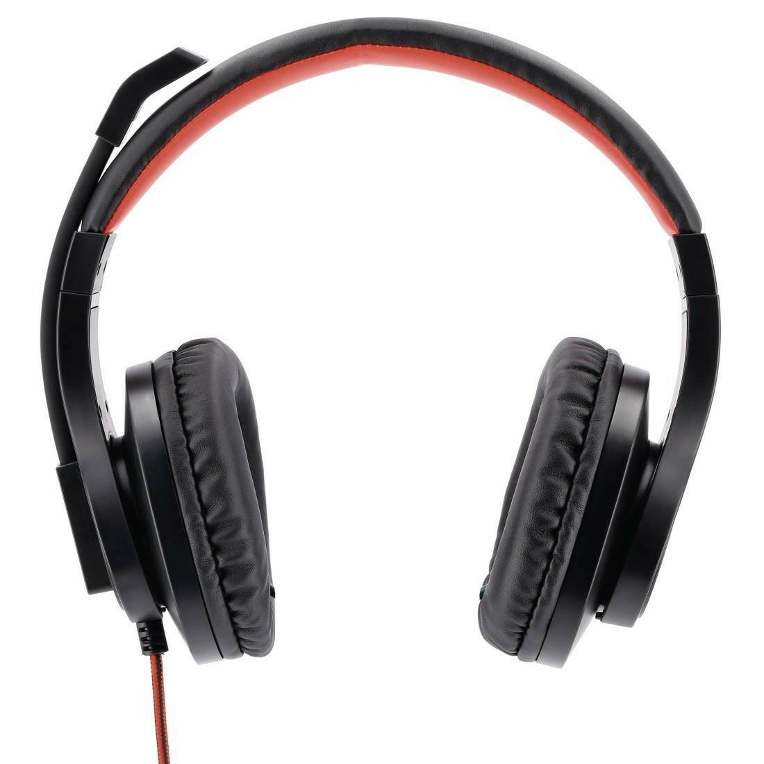 Hama HS-USB400 Headset USB Over Ear mit Mikrofon schwarz