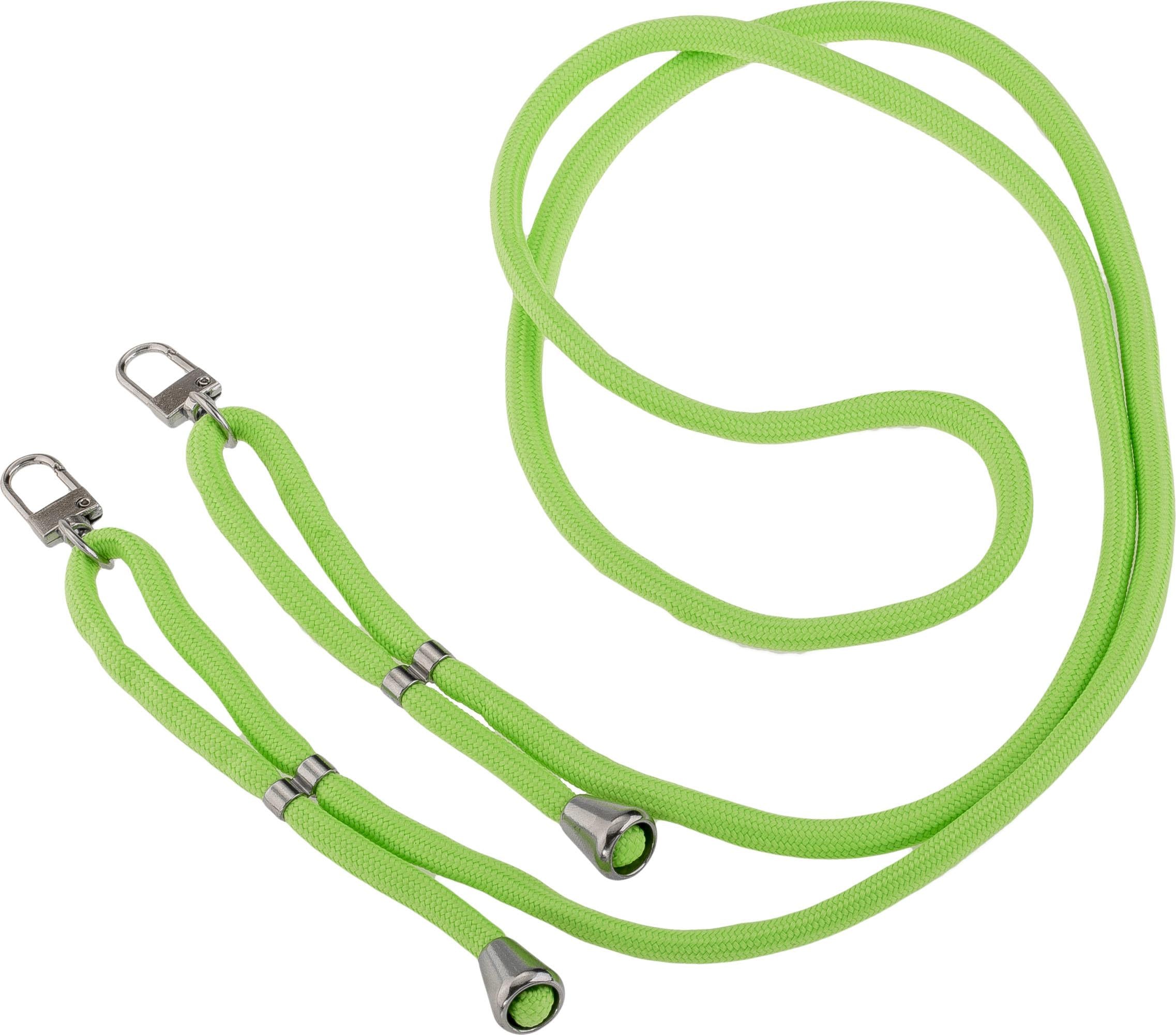 PETER JÄCKEL NECKLACE Strap Textilband IPG-beschichtet grün