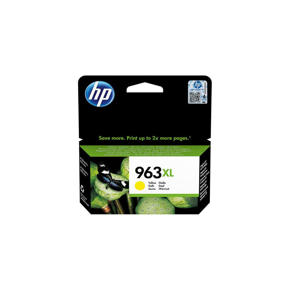 HP 963XL Original Gelb Druckerpatrone für HP OfficeJet Pro 9010 9012 9015 9016 9019 9020 9022 9025 - XL Single Pack 1600 Seiten