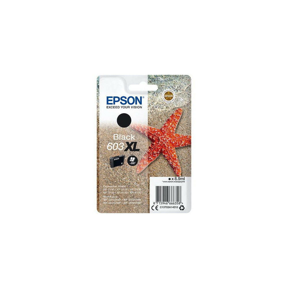 Epson 603XL Tintenpatrone Schwarz XL, 8,9ml, für WF/XP.