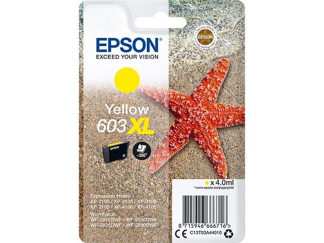 Epson Original Seestern C13T03A44010 Tintenpatrone XL Gelb