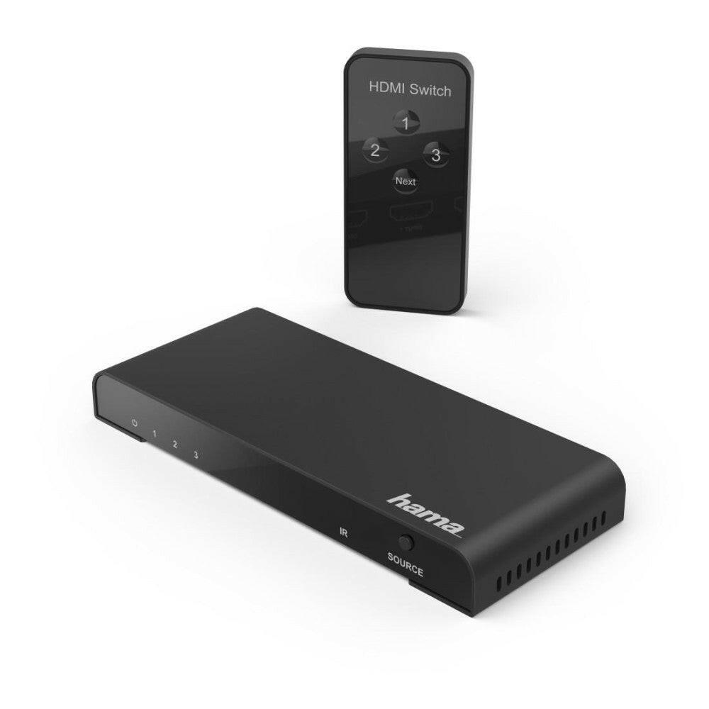 Hama 4k-HDMI™-Umschalter 3x1 | Ultra-HD-Kino-Qualität.