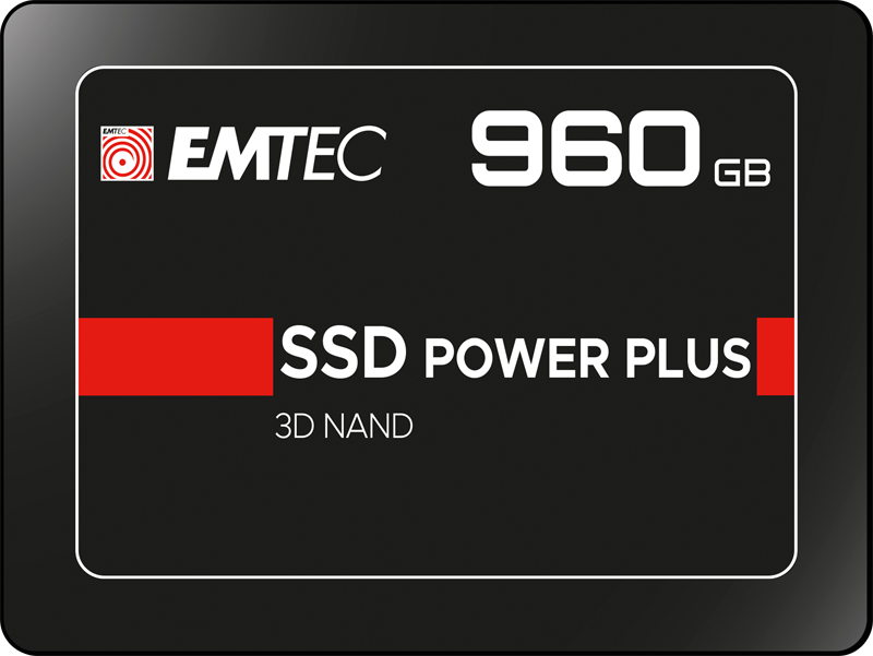 Emtec 960 GB Interne SSD 3D NAND SATA III 2,5" schwarz.