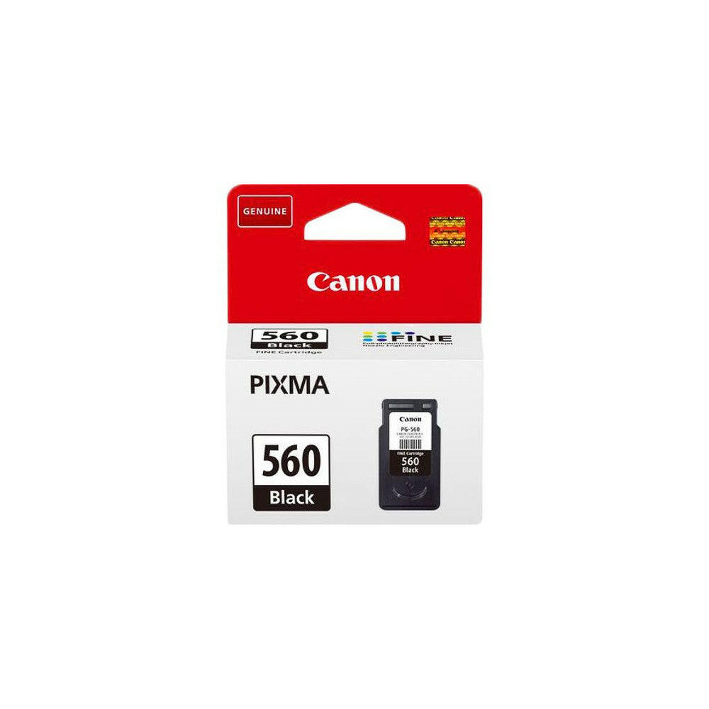 Canon PG-560 Schwarz Druckerpatrone, 7,5 ml, 180 Seiten.