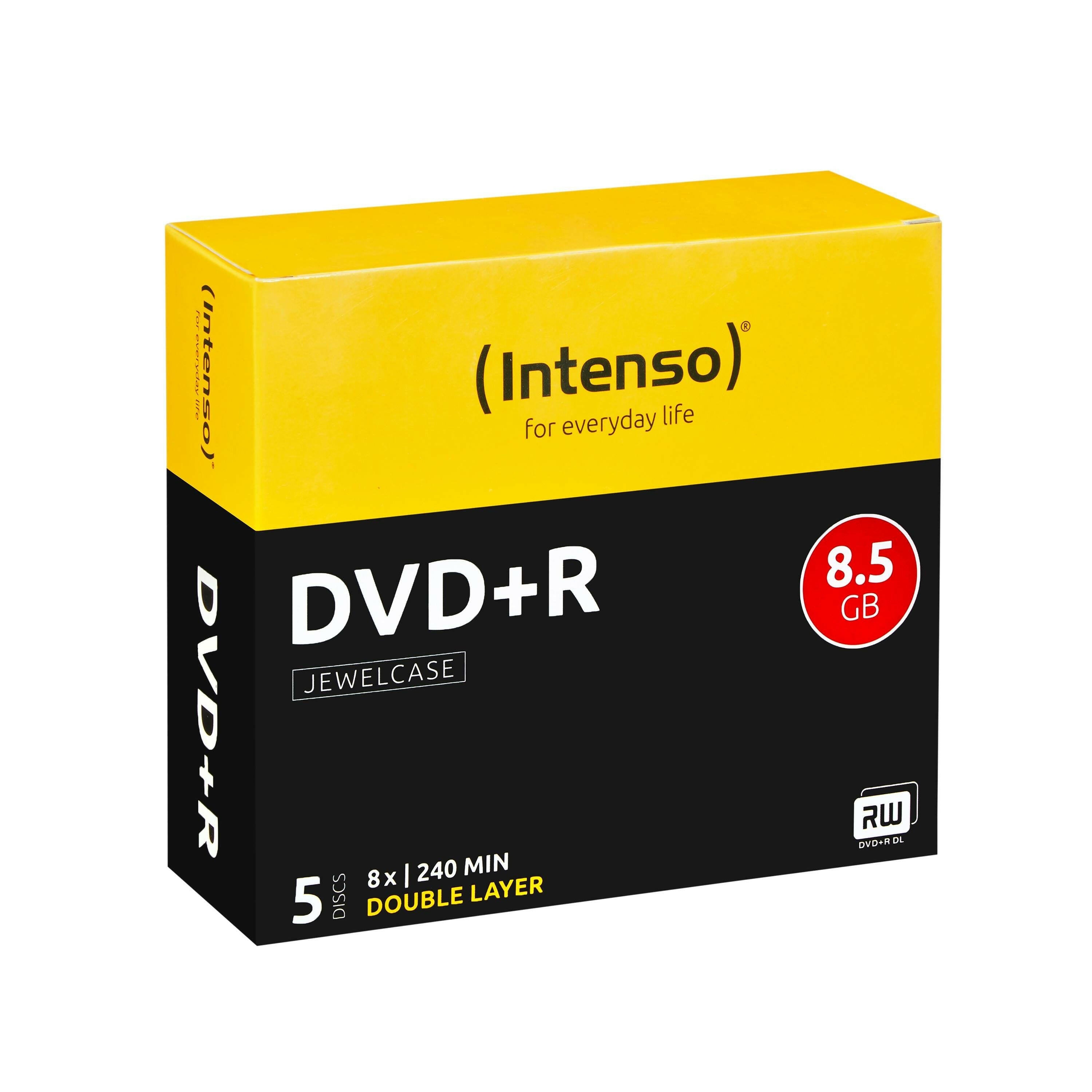 Intenso DVD+R DL 8.5GB 5 St. Jewelcase, 8x.