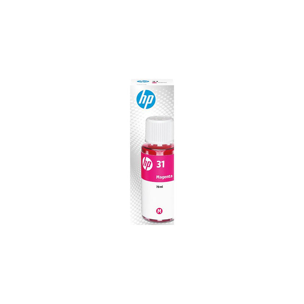 HP Original 31 Magenta Tintenflasche (70ml) für HP Smart Tank Drucker - Brillante Magenta-Farbe, 8000 Seiten Druckleistung