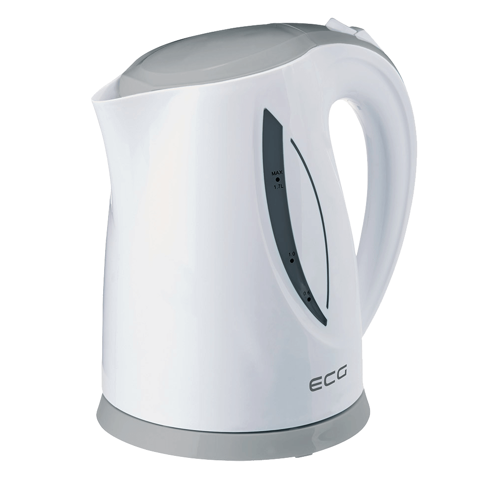 ECG RK 1758 Wasserkocher 1,7L grau-weiß, 2000W, Plastik.