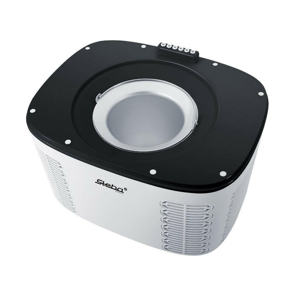 Steba IC 110 Eismaschine 1,2L für Eis & Joghurt, Schwarz.