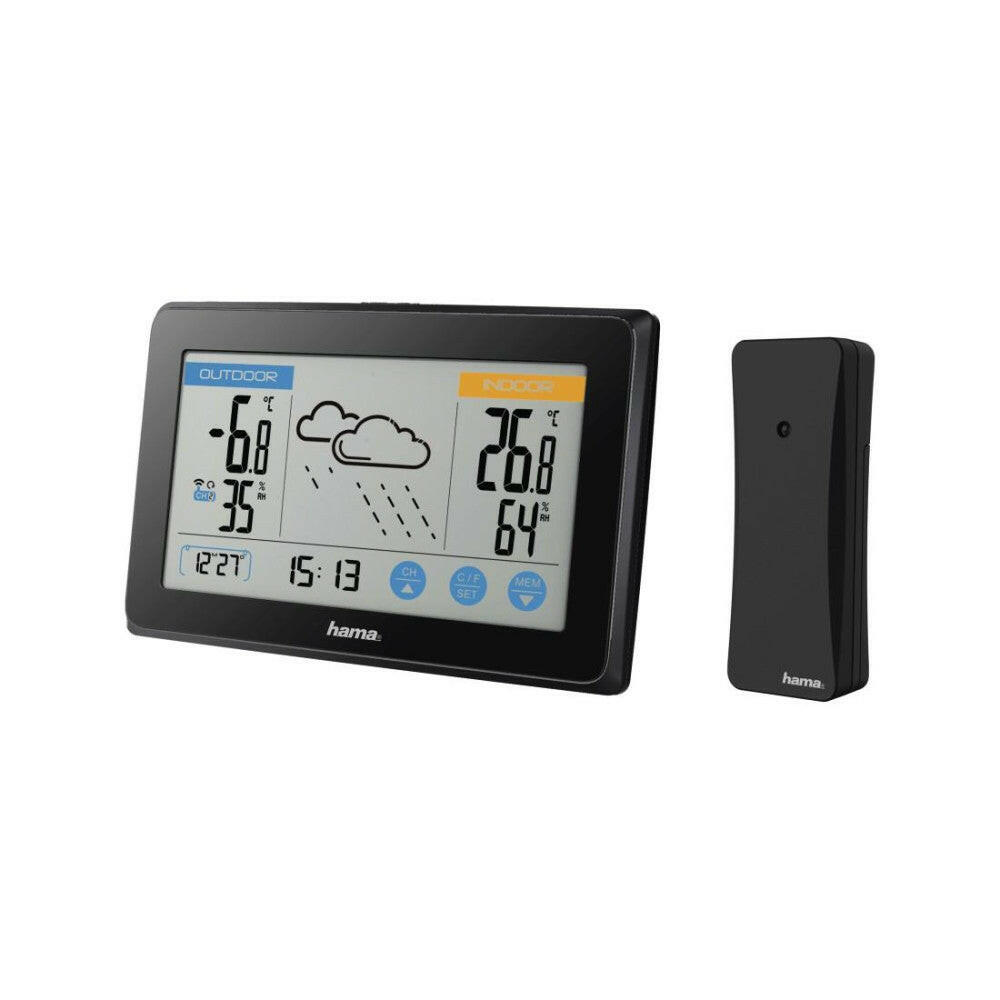 Hama Wetterstation Touch schwarz.