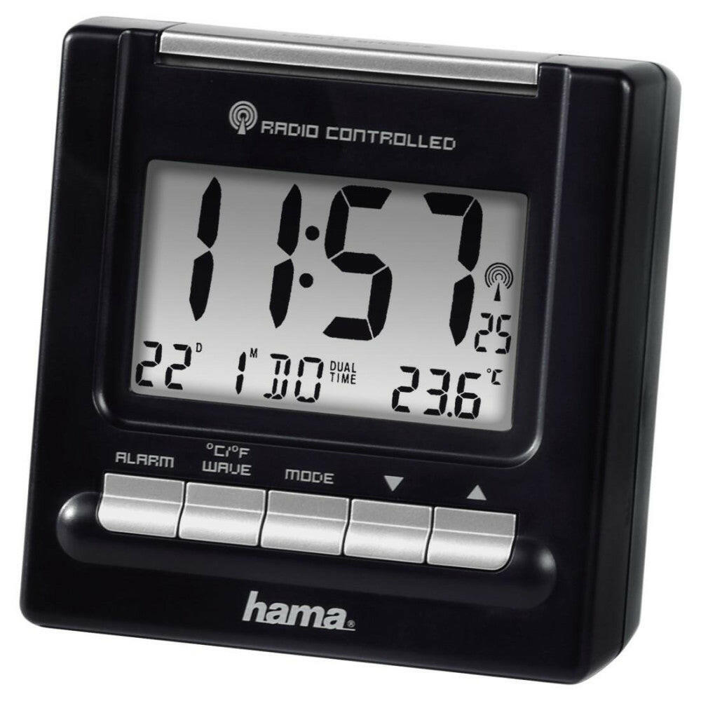Hama Radiowecker Digital LED Schwarz S