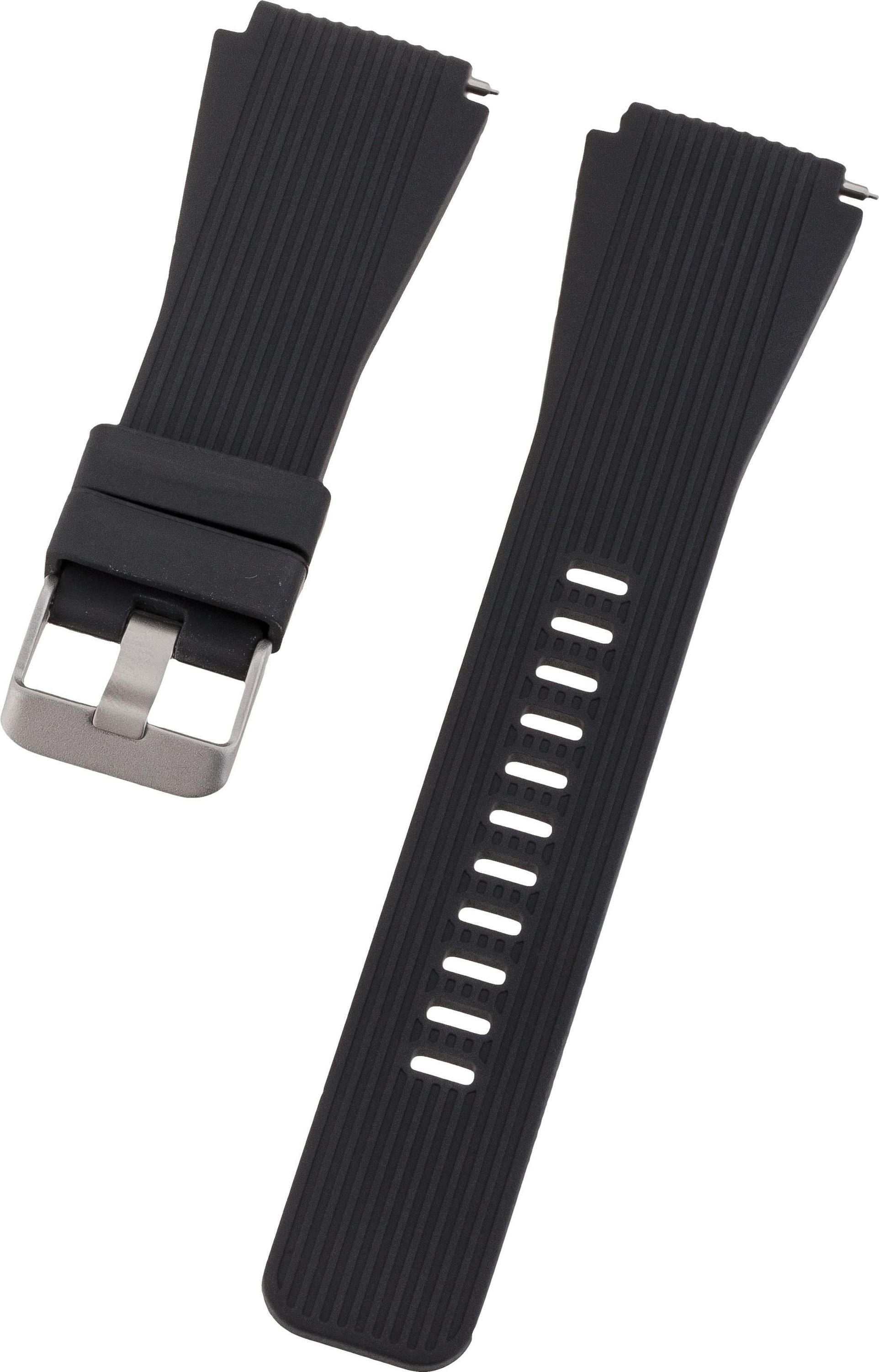 PETER JÄCKEL Armband 22mm Single Silikon Schwarz für 20/22mm