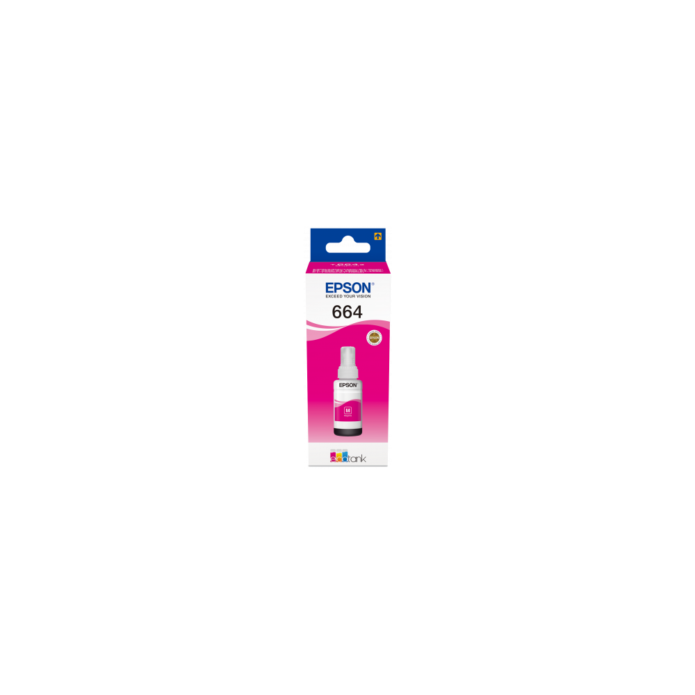 Epson EcoTank T6643 Magenta Tintenpatrone 70ml - Bis zu 6500.