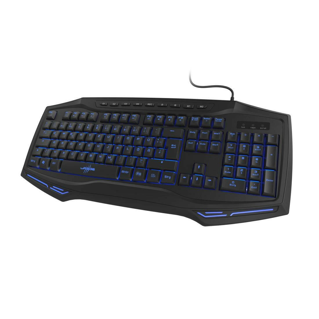 uRage Exodus 300 Illuminated Gaming-Tastatur, schwarz, 7.