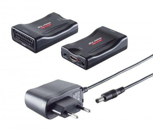 Sky Vision HSC 01 HDMI auf Scart Adapter, Plug & Play.