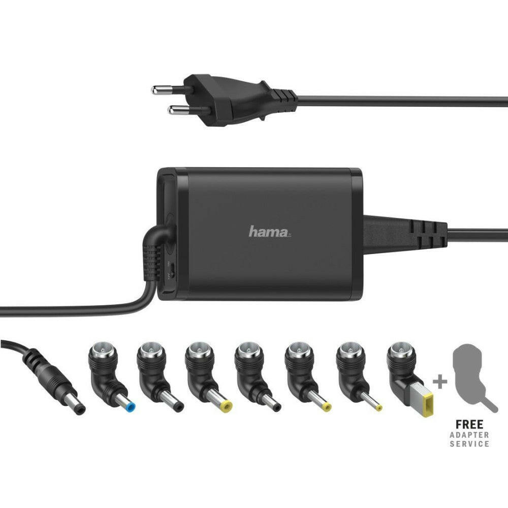 Hama Notebook Netzteil 15-19V 65W mit 8 Steckern weltweit