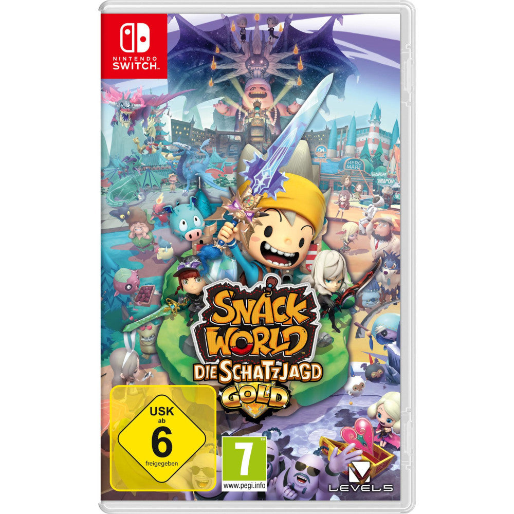 Nintendo Switch Snack World Die Schatzjagd Gold - Adventure Rollenspiel USK 6 Koop-Modus