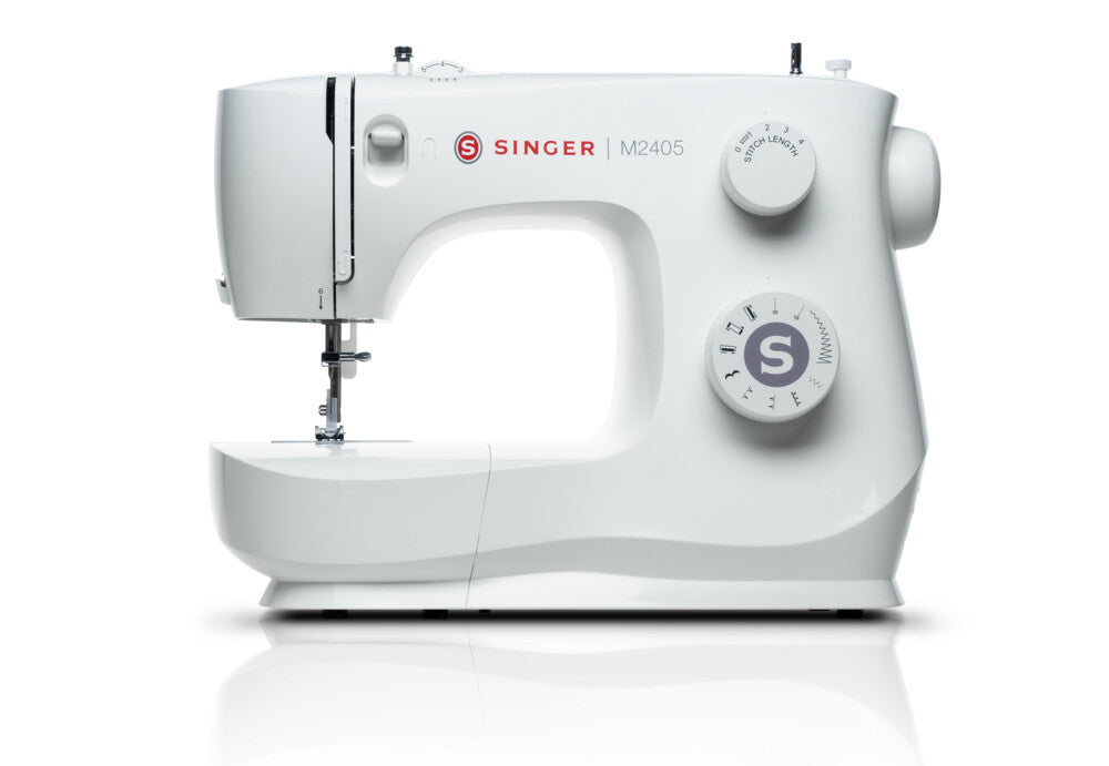 SINGER M 2405 Nähmaschine (8 Stiche, 4-stufiges Knopfloch, frontal, leicht)