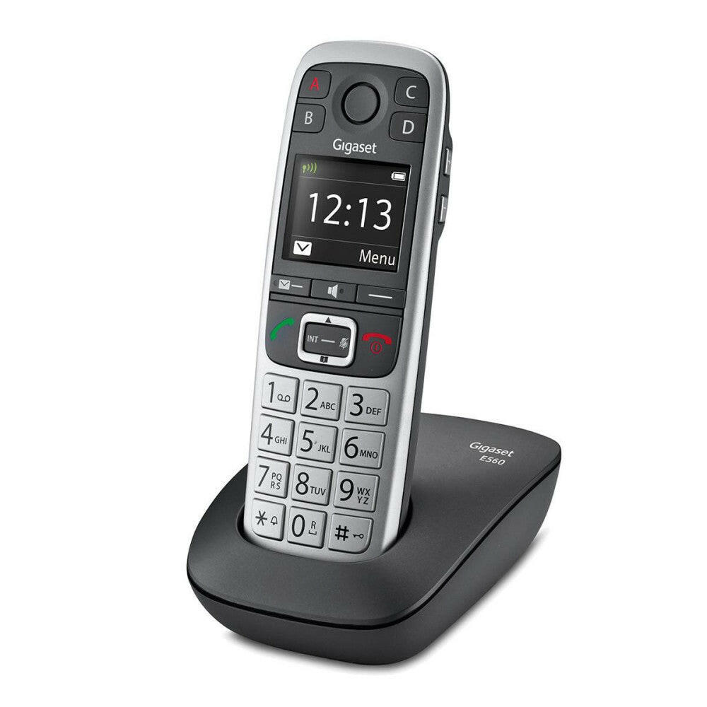 Gigaset E560 platin Schnurloses Telefon mit SOS-Funktion.