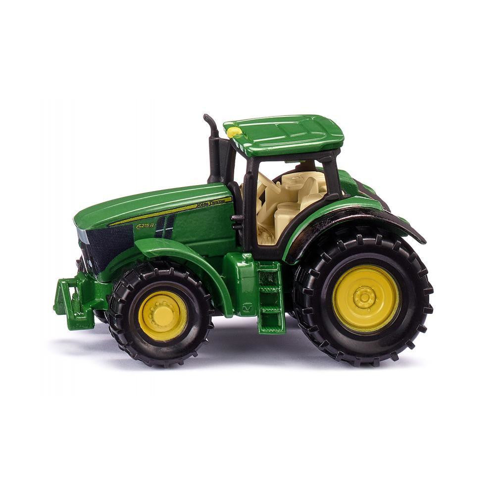 siku John Deere 6251R Traktor Metall Kunststoff Grün Anhängerkupplung gummierte Reifen