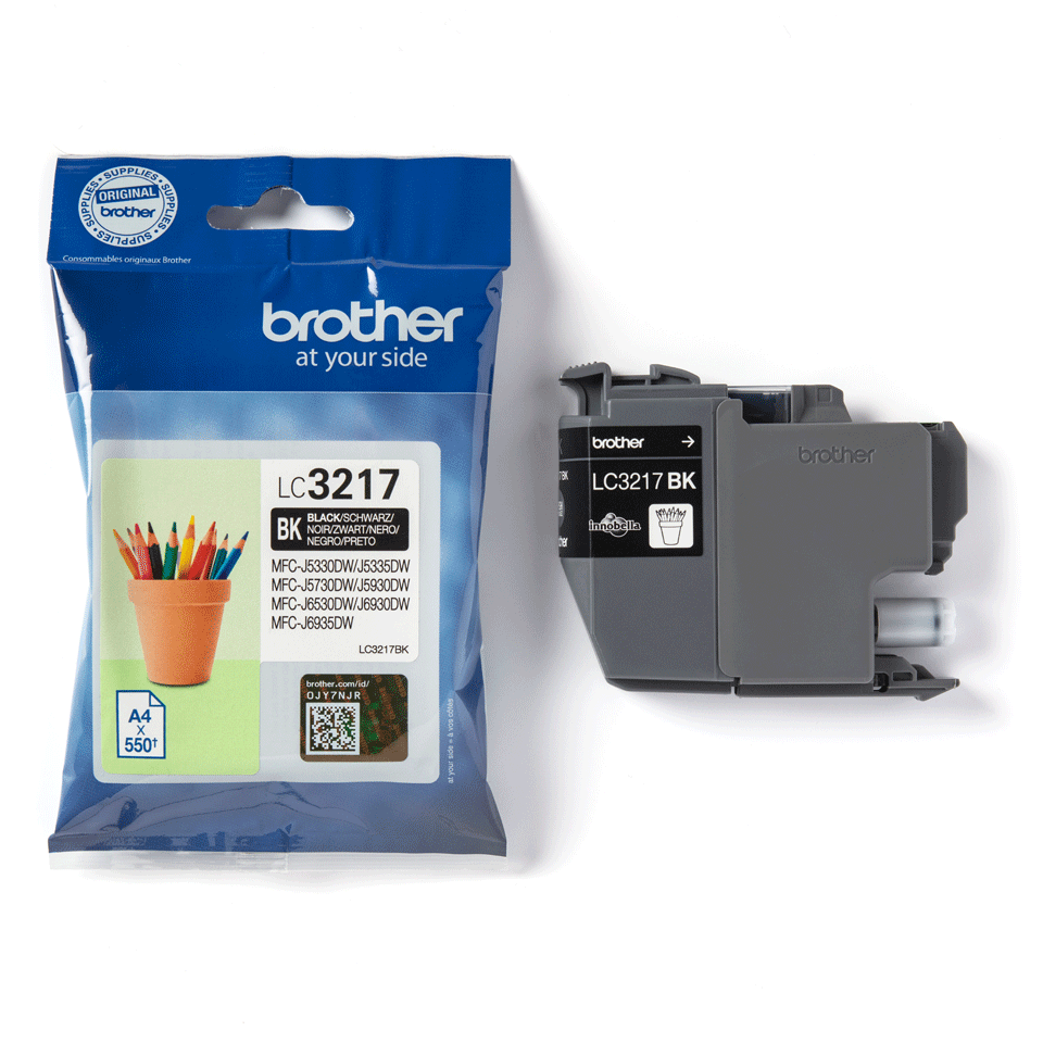 Brother Original Druckerpatrone LC-3217BK schwarz, 550.