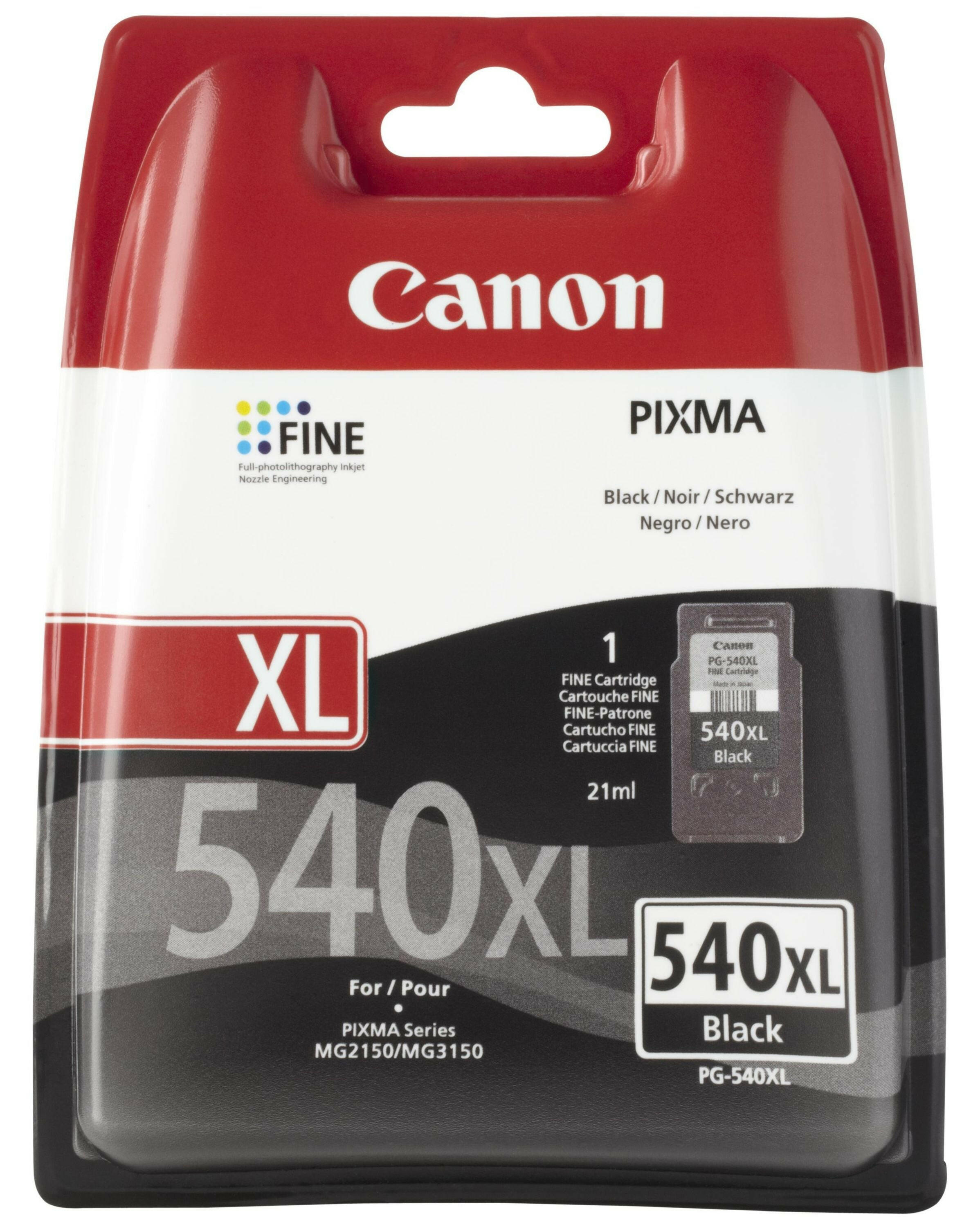 Canon PG-540 XL Tintenpatrone Schwarz, 21 ml, Original.